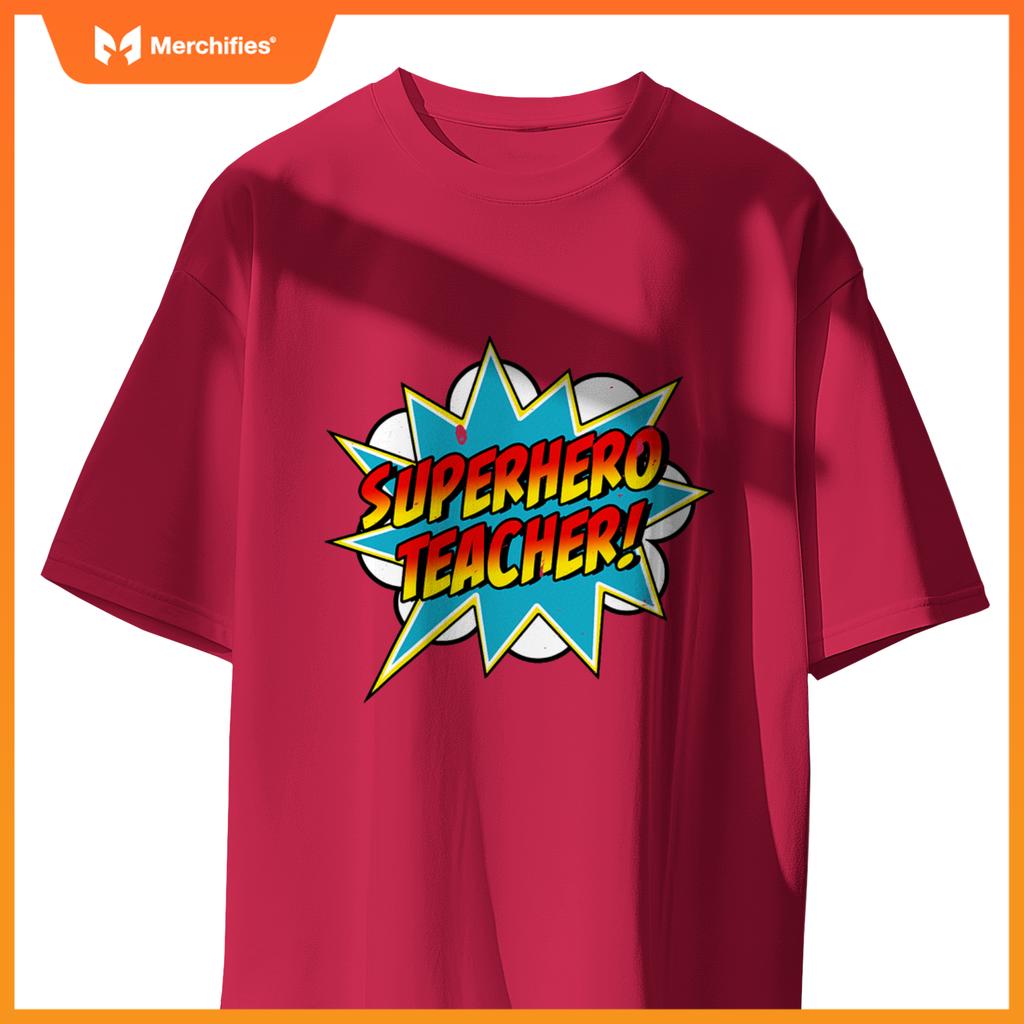 Superhero teacher comic teaching superpower