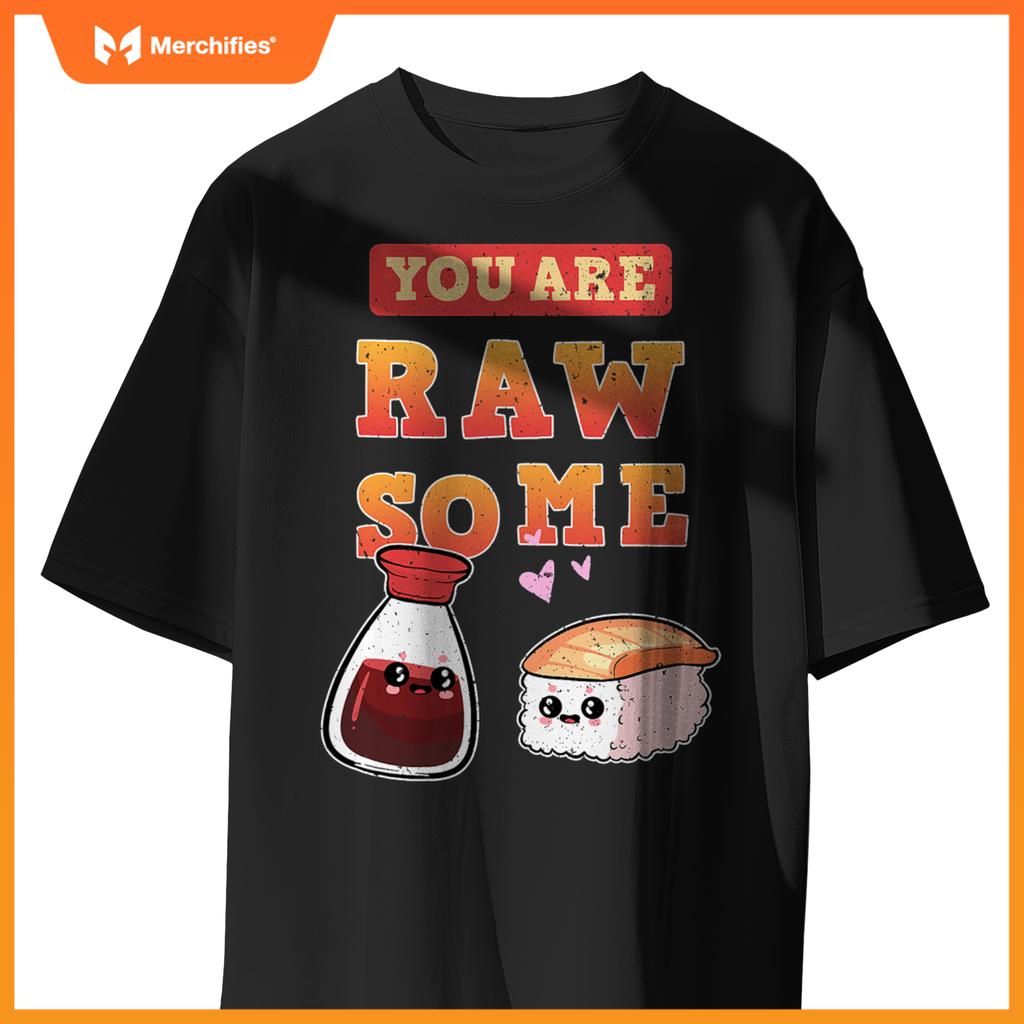 Sushi Chef Salmon Maki Anime Figure Japanese Manga T-Shirt