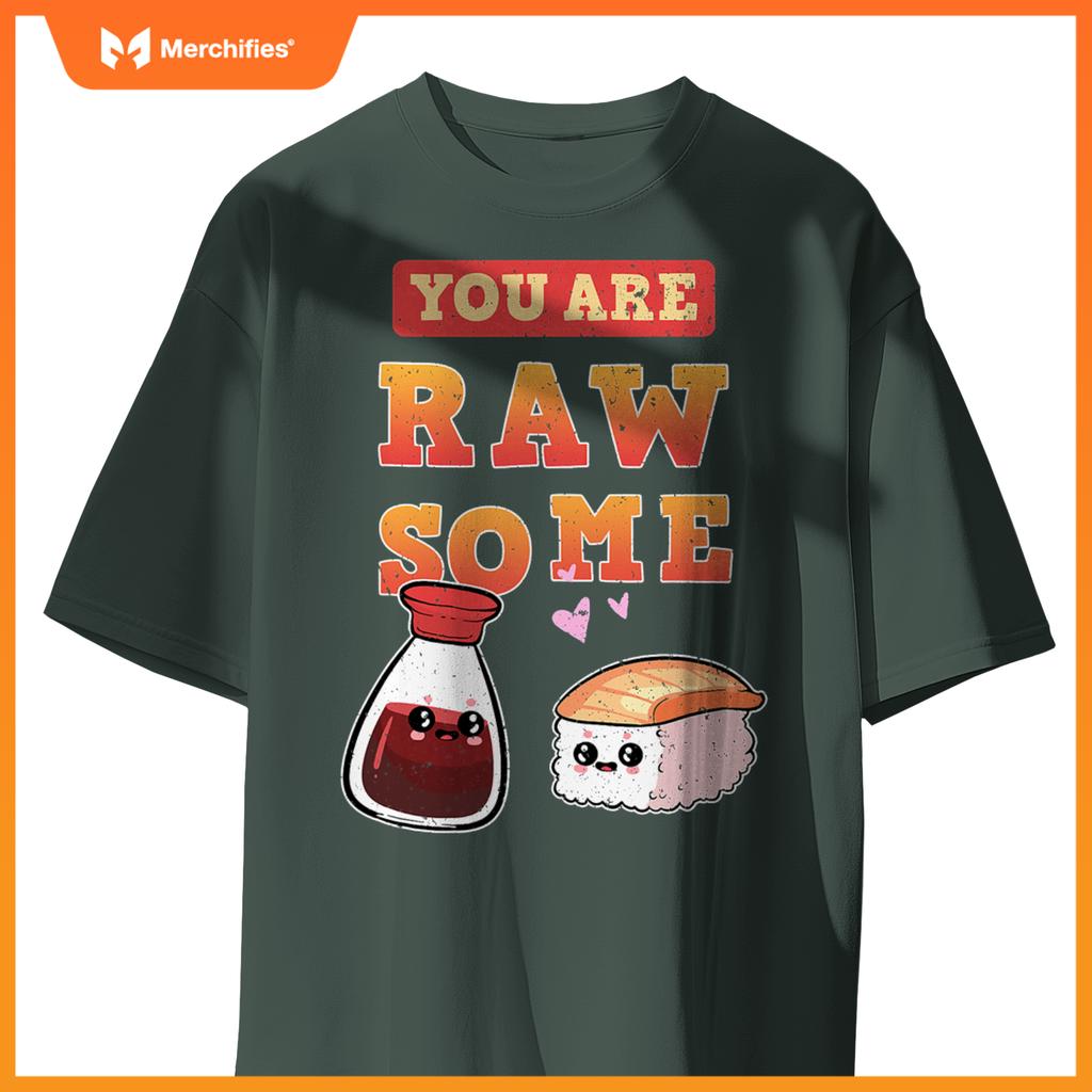 Sushi Chef Salmon Maki Anime Figure Japanese Manga T-Shirt