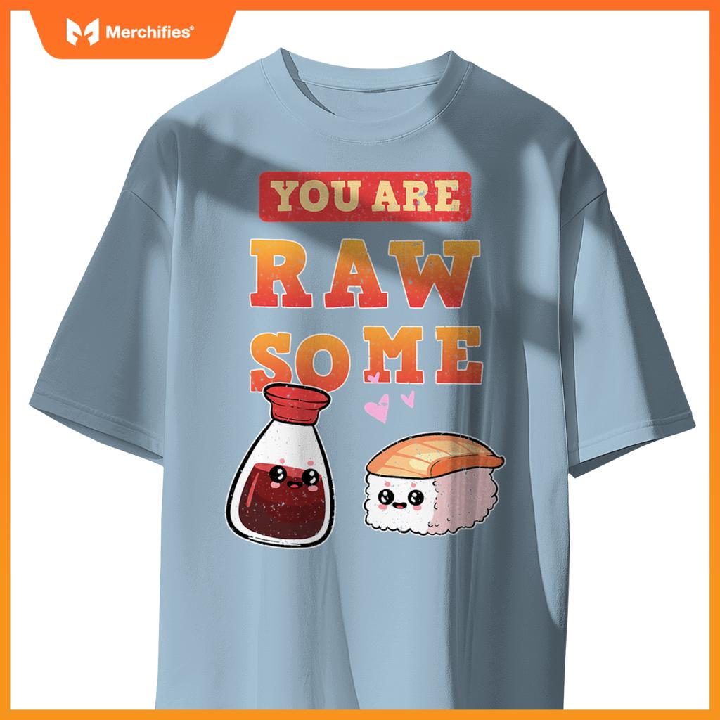Sushi Chef Salmon Maki Anime Figure Japanese Manga T-Shirt