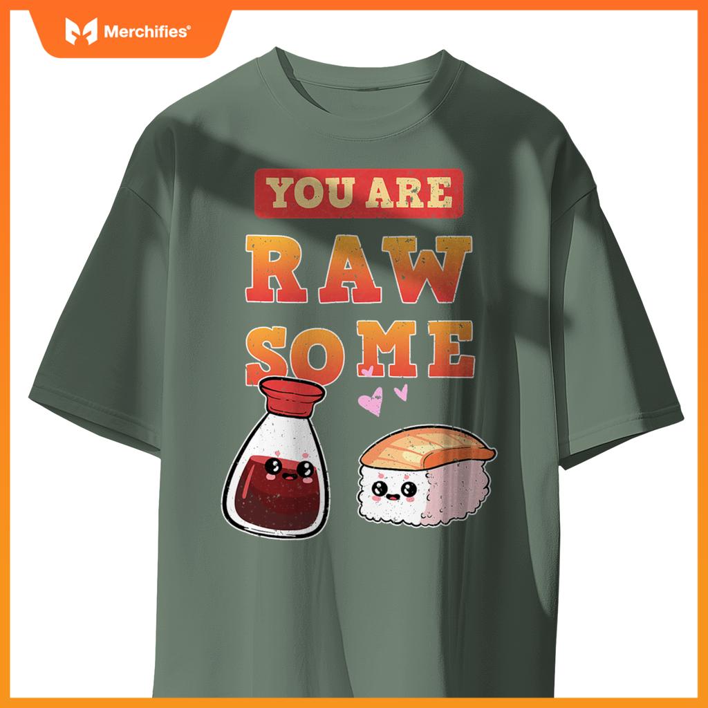 Sushi Chef Salmon Maki Anime Figure Japanese Manga T-Shirt
