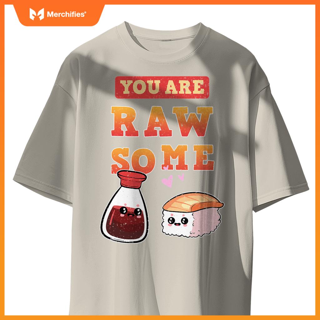 Sushi Chef Salmon Maki Anime Figure Japanese Manga T-Shirt