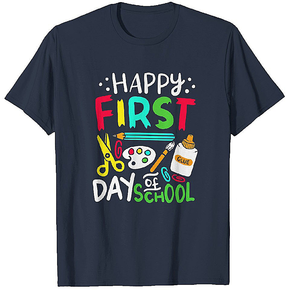 Happy First Day of School Teacher Back to School Student T Shirt