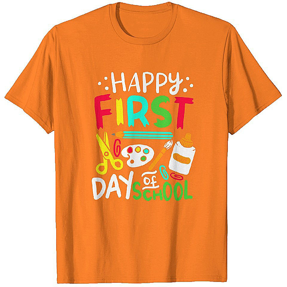 Happy First Day of School Teacher Back to School Student T Shirt