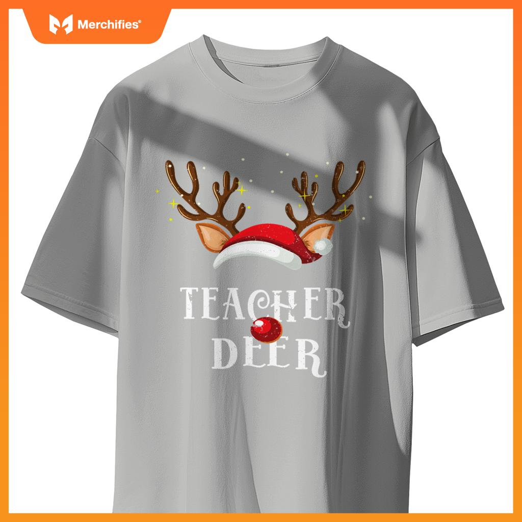 Teacher deer family matching christmas reindeer party