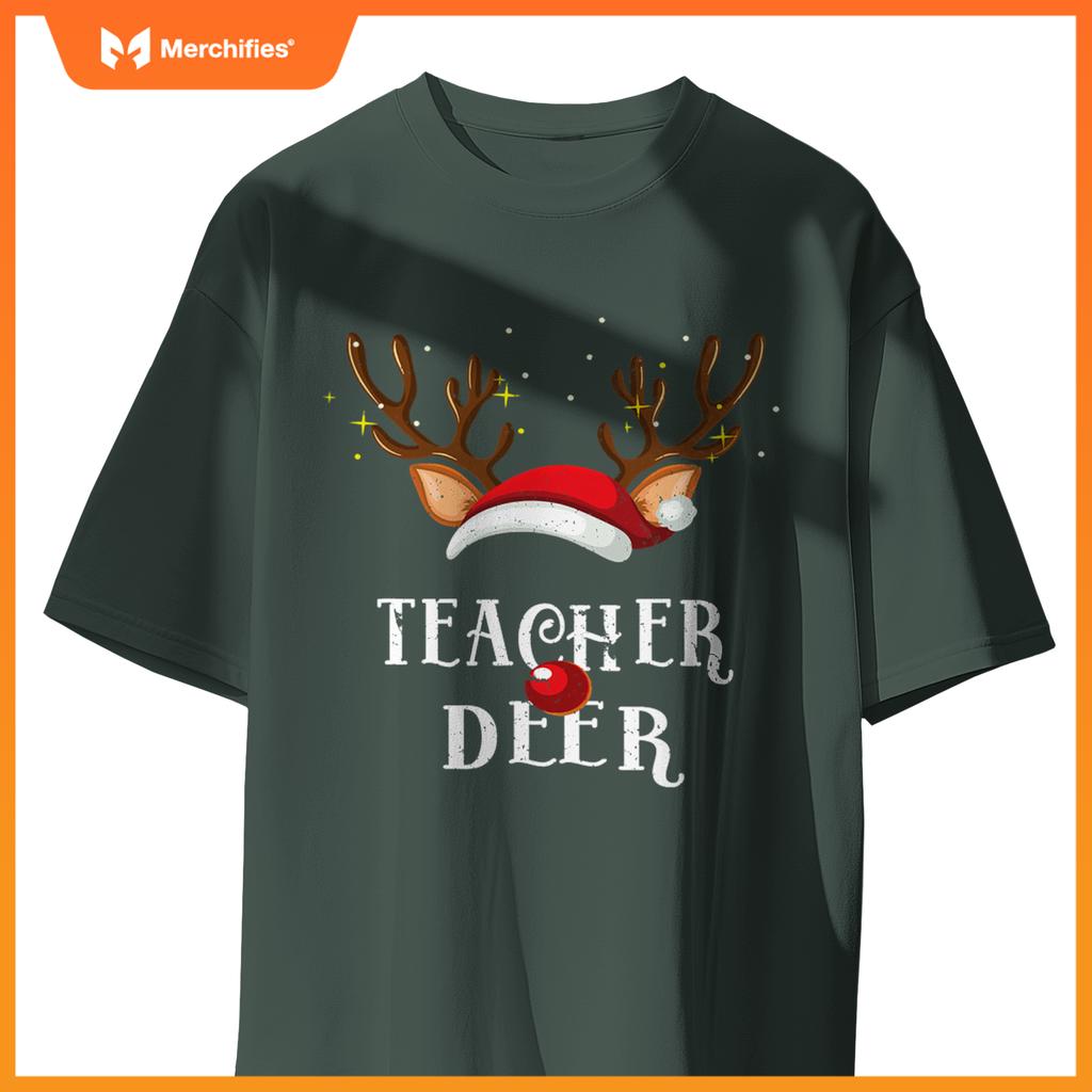 Teacher deer family matching christmas reindeer party