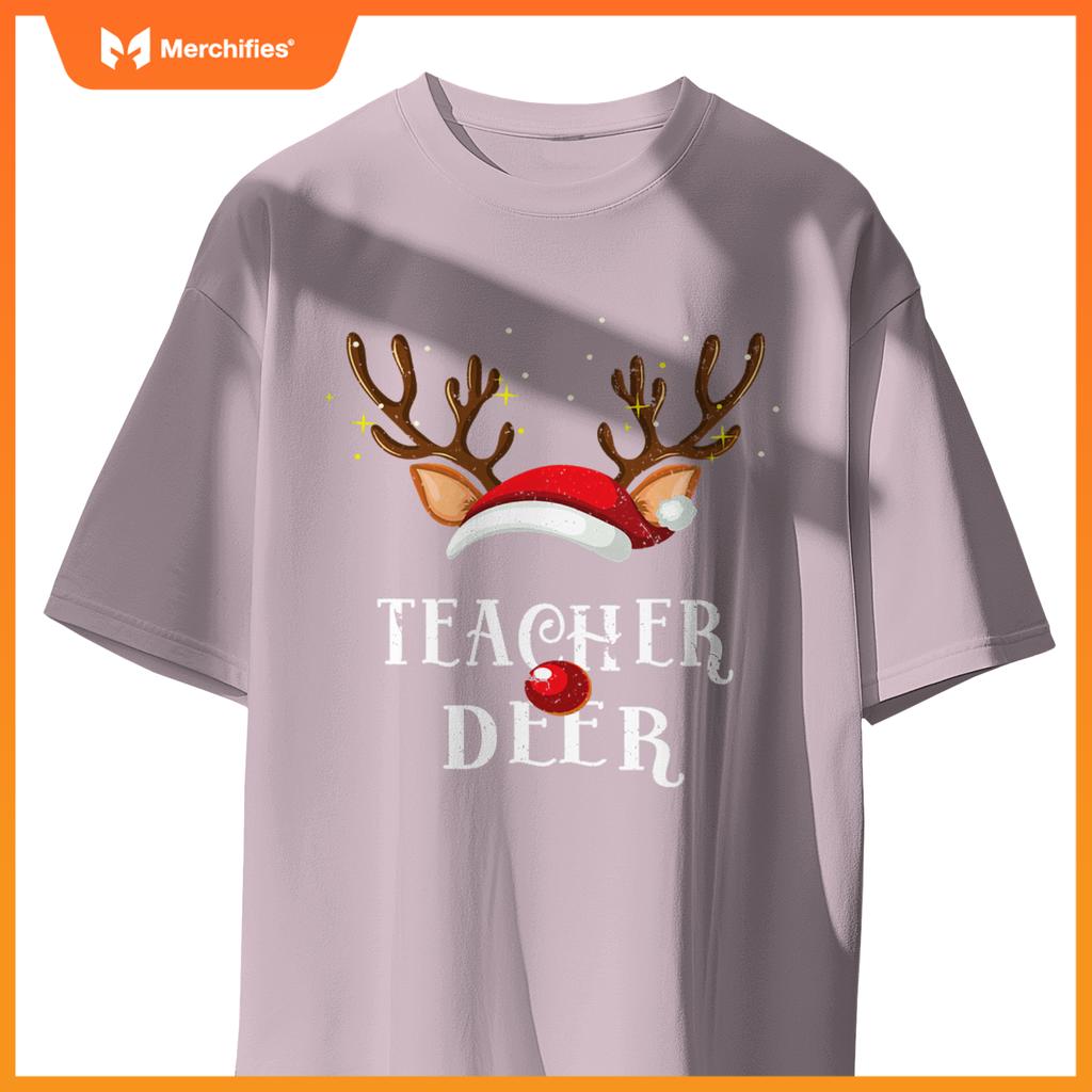 Teacher deer family matching christmas reindeer party