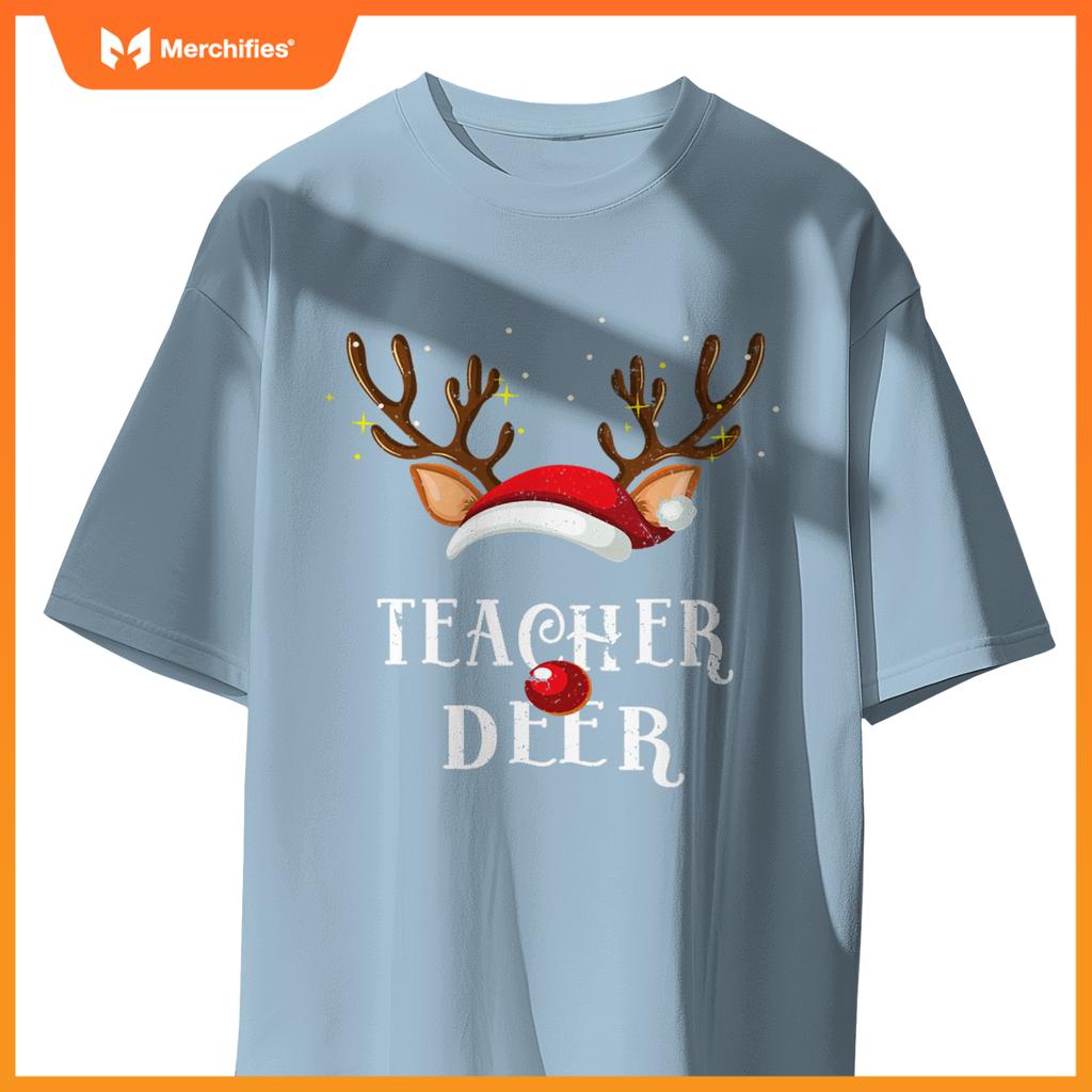 Teacher deer family matching christmas reindeer party