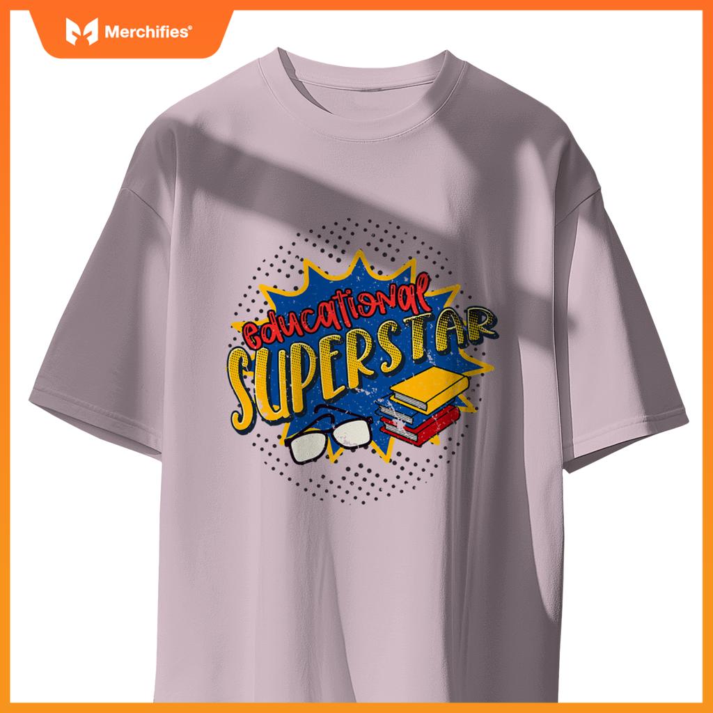 Teacher educational superstar comic style