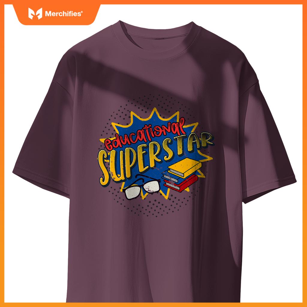 Teacher educational superstar comic style