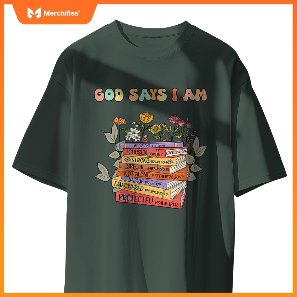 Teacher god says im book lover christian women jesus