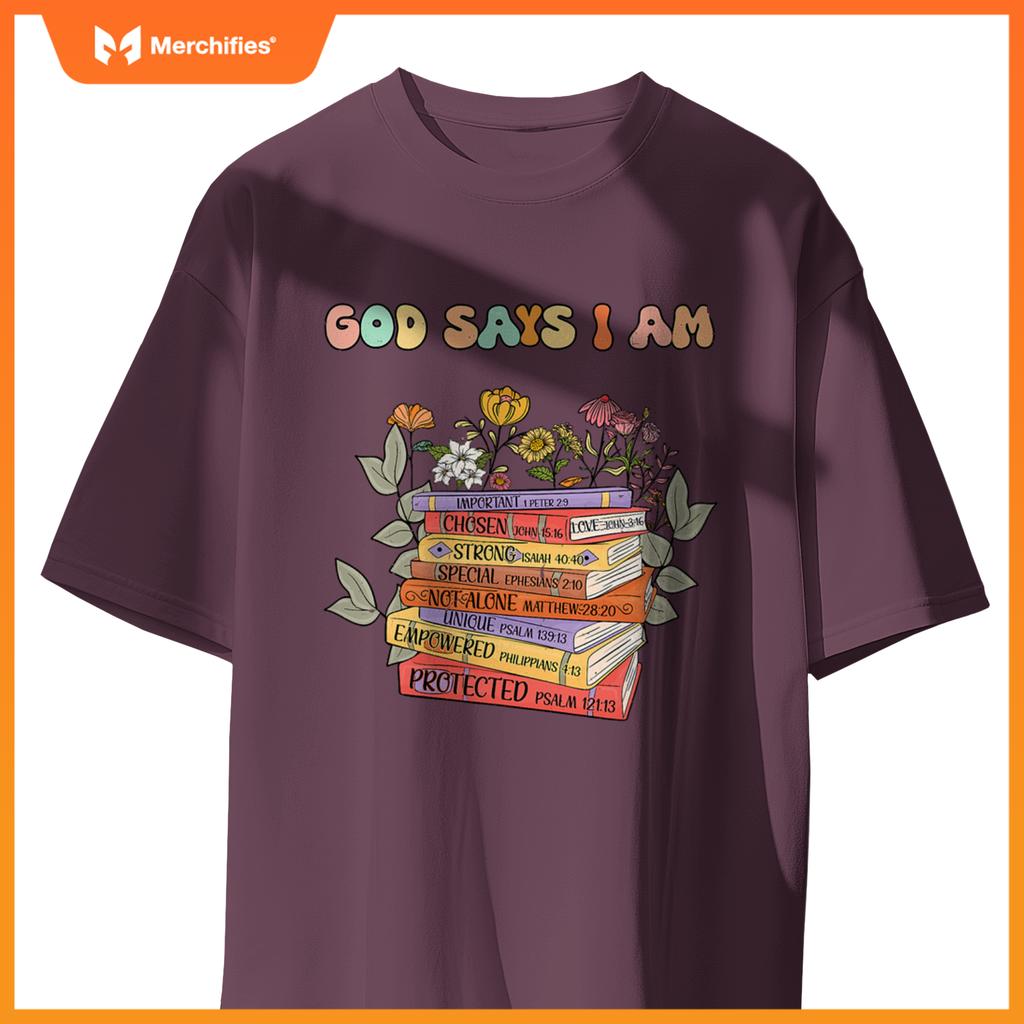 Teacher god says im book lover christian women jesus