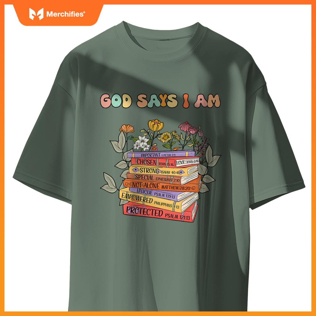 Teacher god says im book lover christian women jesus