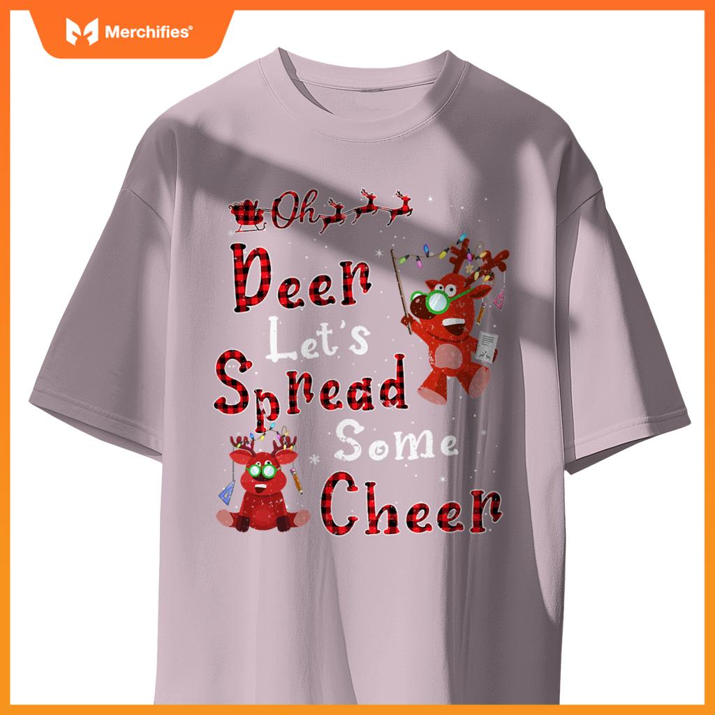 Teacher oh deer lets spread some cheer reindeer christmas