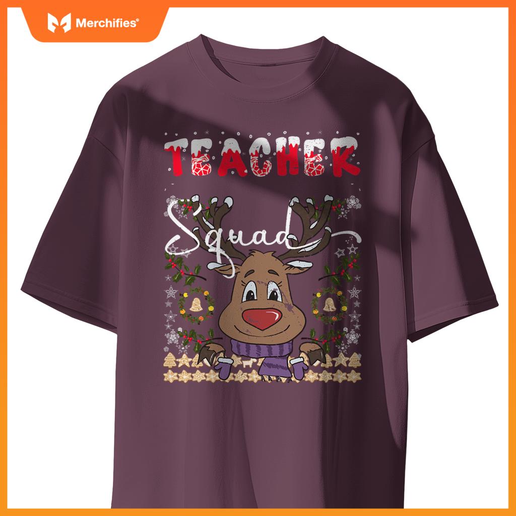 Teacher squad  reindeer xmas  deer ugly christmas