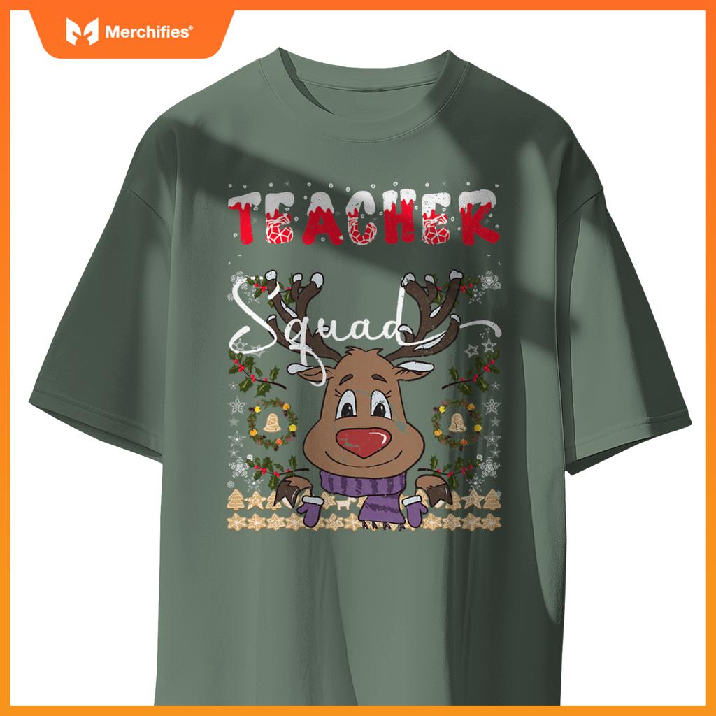 Teacher squad  reindeer xmas  deer ugly christmas