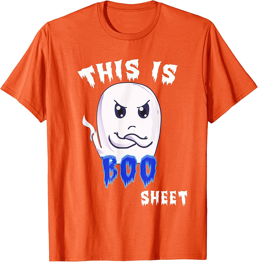 tee Funny Boo Sheet Halloween Ghost T-Shirt