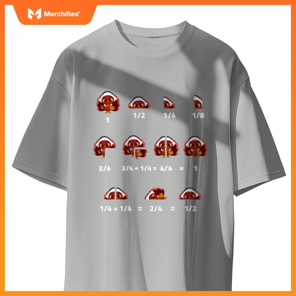 Thanksgiving turkey math fraction math teacher men women