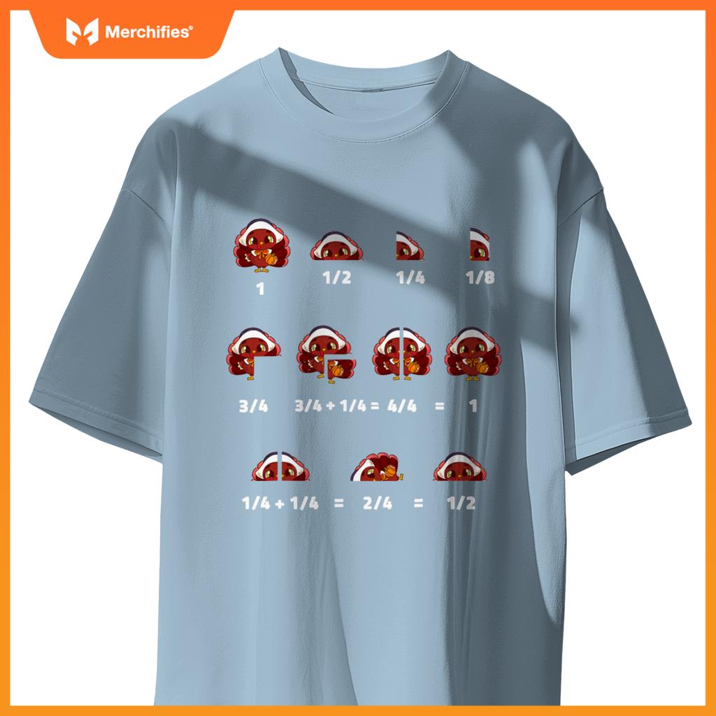 Thanksgiving turkey math fraction math teacher men women
