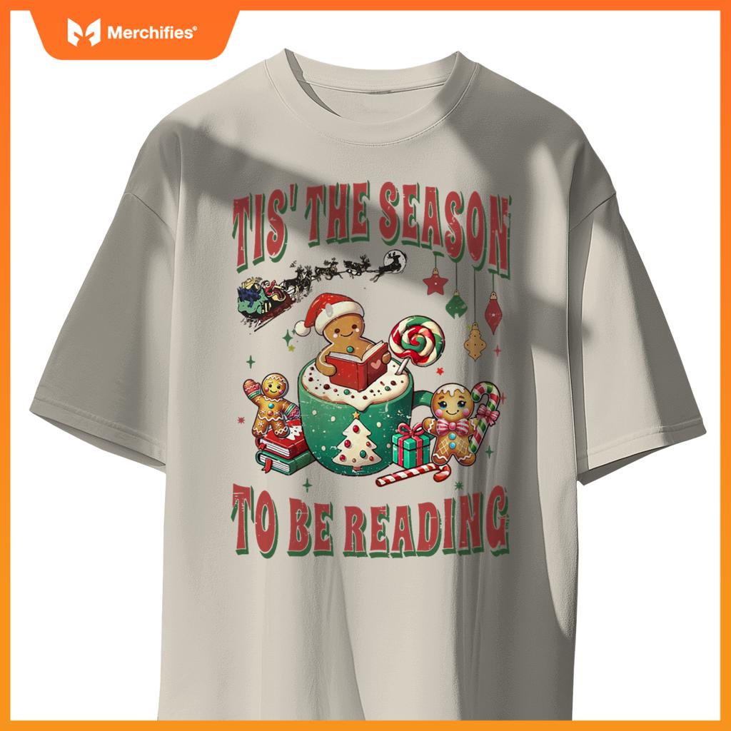 Tis season to be reading teacher christmas gingerbread