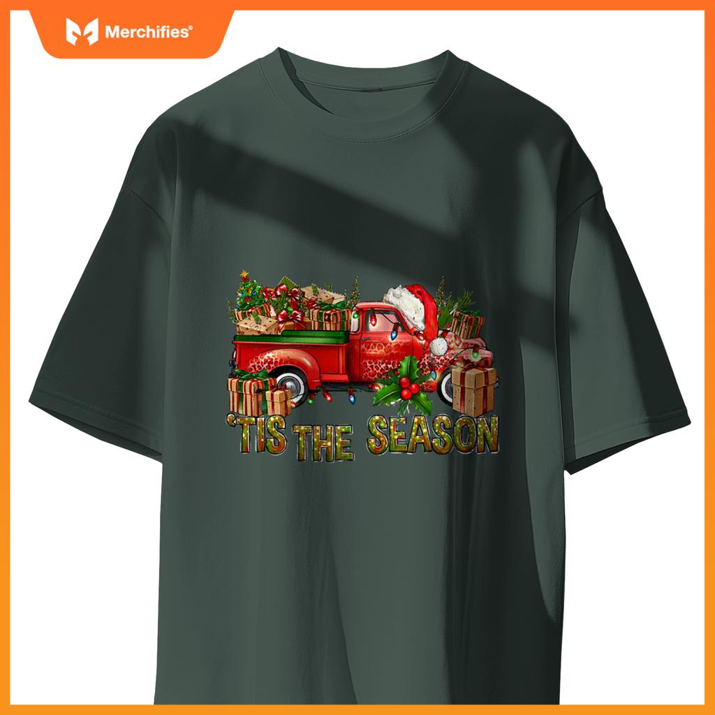 Tis Season With Farm Truck Christmas Men Women Kid S T-Shirt