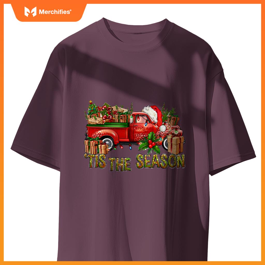Tis Season With Farm Truck Christmas Men Women Kid S T-Shirt