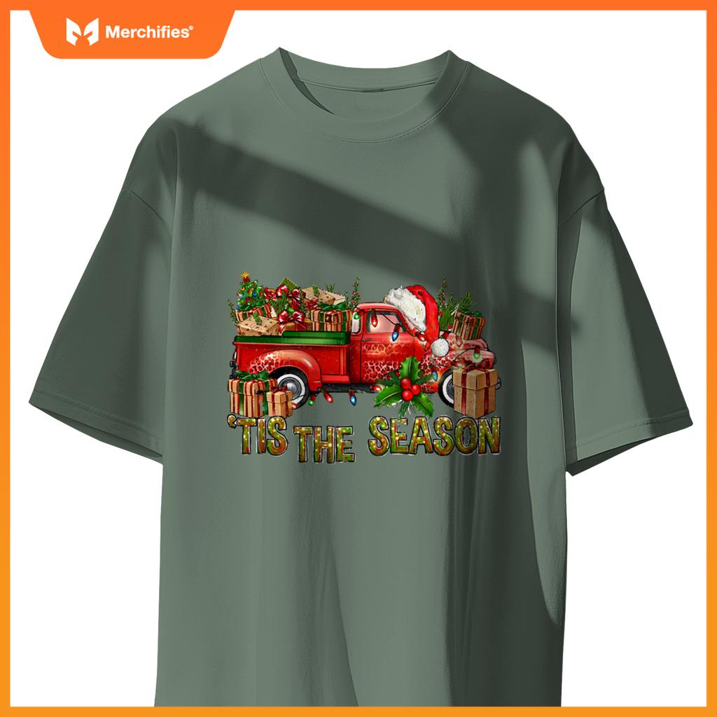 Tis Season With Farm Truck Christmas Men Women Kid S T-Shirt