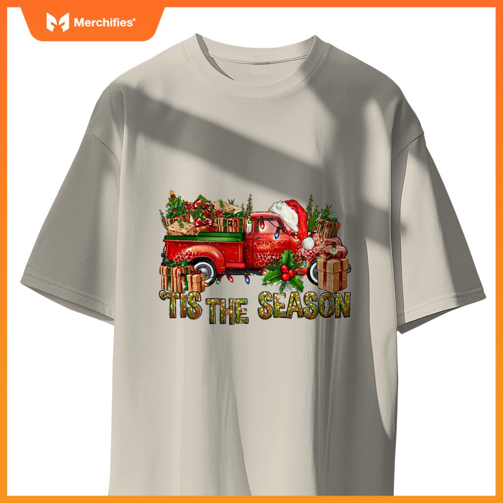 Tis Season With Farm Truck Christmas Men Women Kid S T-Shirt