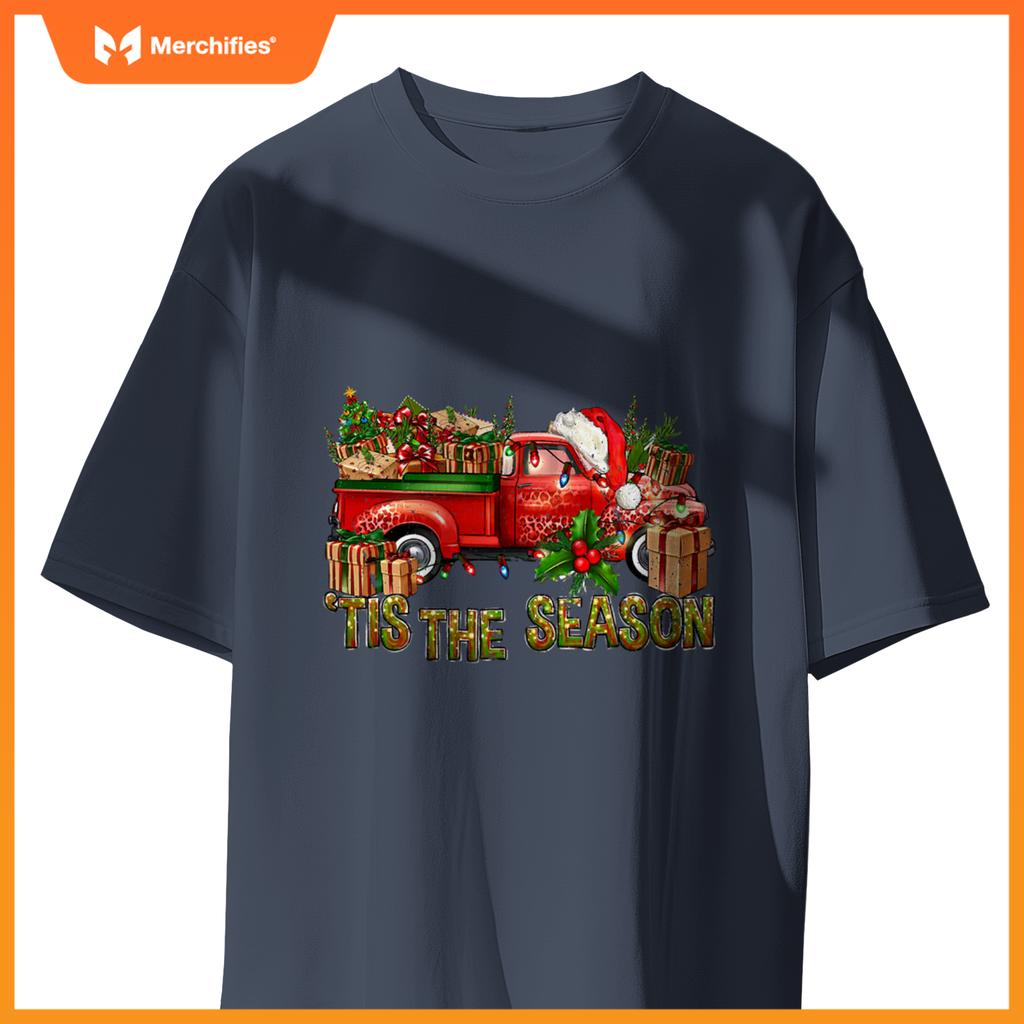 Tis Season With Farm Truck Christmas Men Women Kid S T-Shirt