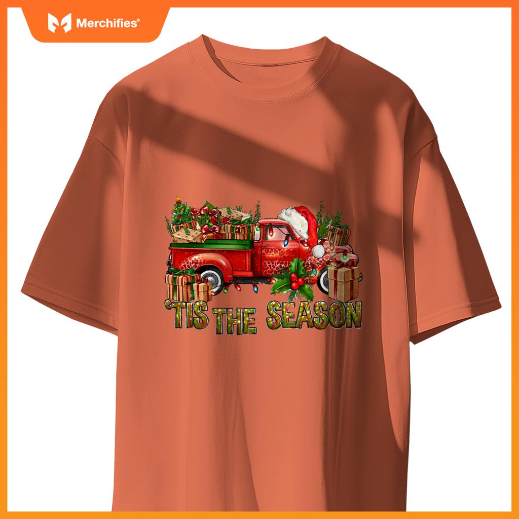 Tis Season With Farm Truck Christmas Men Women Kid S T-Shirt