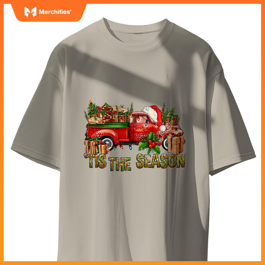 Tis Season With Farm Truck Christmas Men Women Kid S T-Shirt