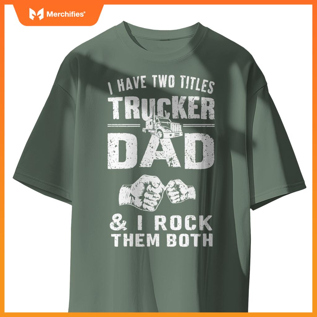 Truck Driver Dad Trucker Truck Driving T-Shirt
