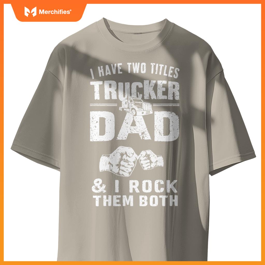 Truck Driver Dad Trucker Truck Driving T-Shirt