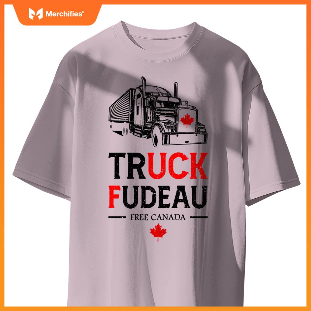 Truck Fudeau Anti Justin Trudeau Free Canada Trucker T-Shirt