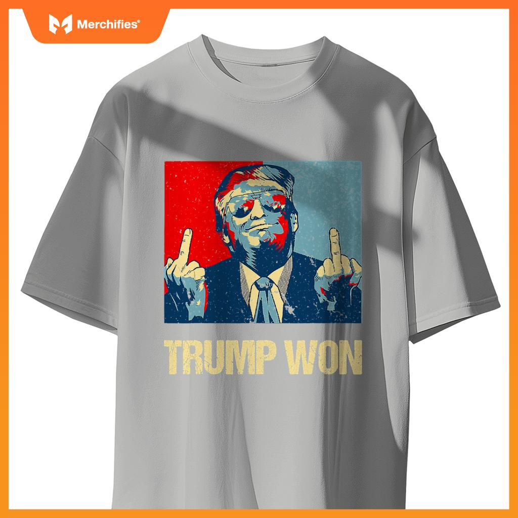 Trump won conservative republican patriotic 4th of july T-Shirt