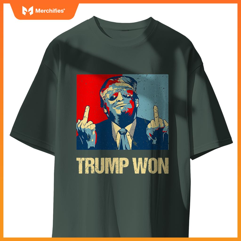 Trump won conservative republican patriotic 4th of july T-Shirt