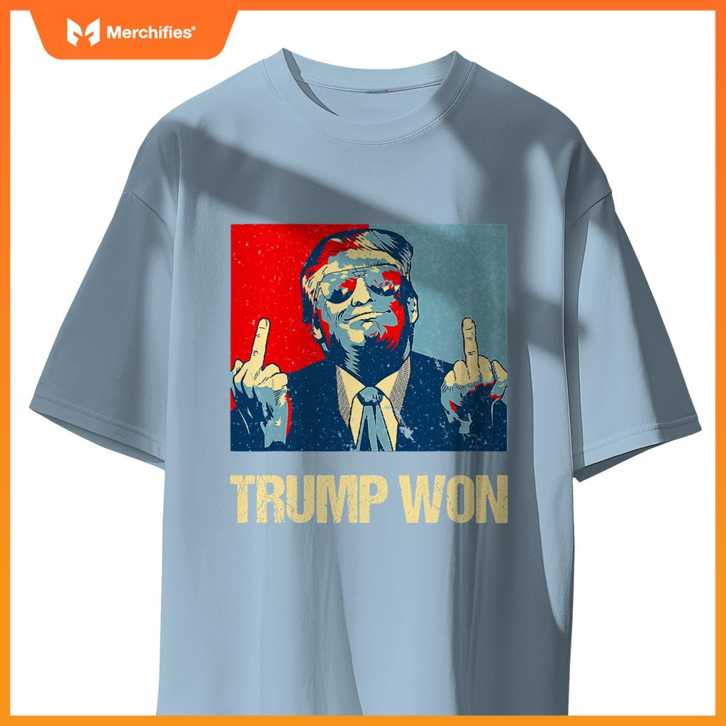 Trump won conservative republican patriotic 4th of july T-Shirt