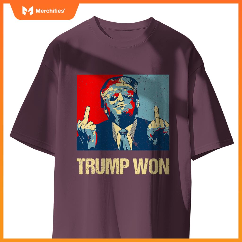 Trump won conservative republican patriotic 4th of july T-Shirt
