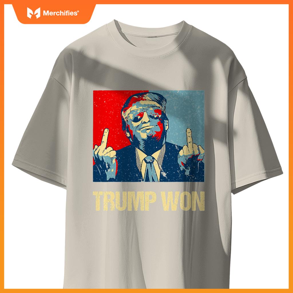 Trump won conservative republican patriotic 4th of july T-Shirt