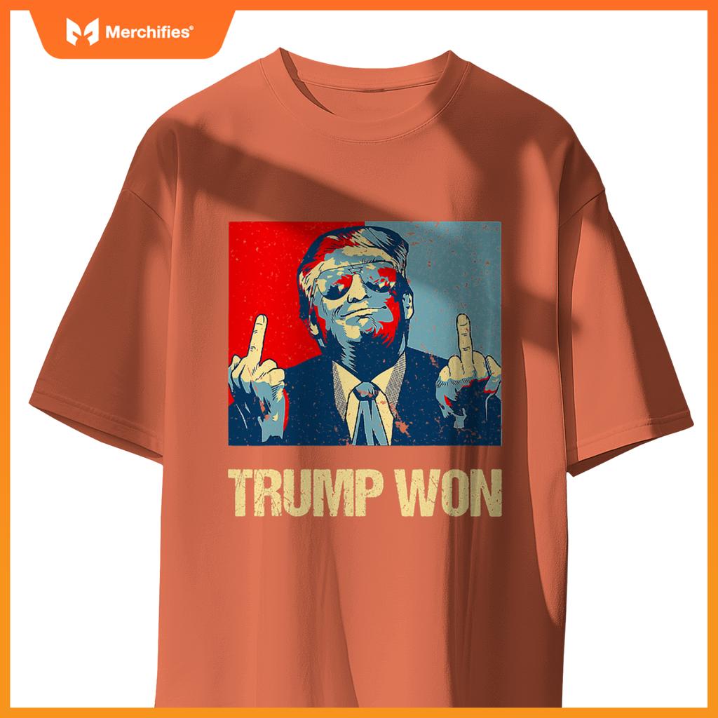 Trump won conservative republican patriotic 4th of july T-Shirt