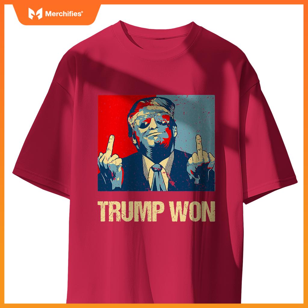 Trump won conservative republican patriotic 4th of july T-Shirt