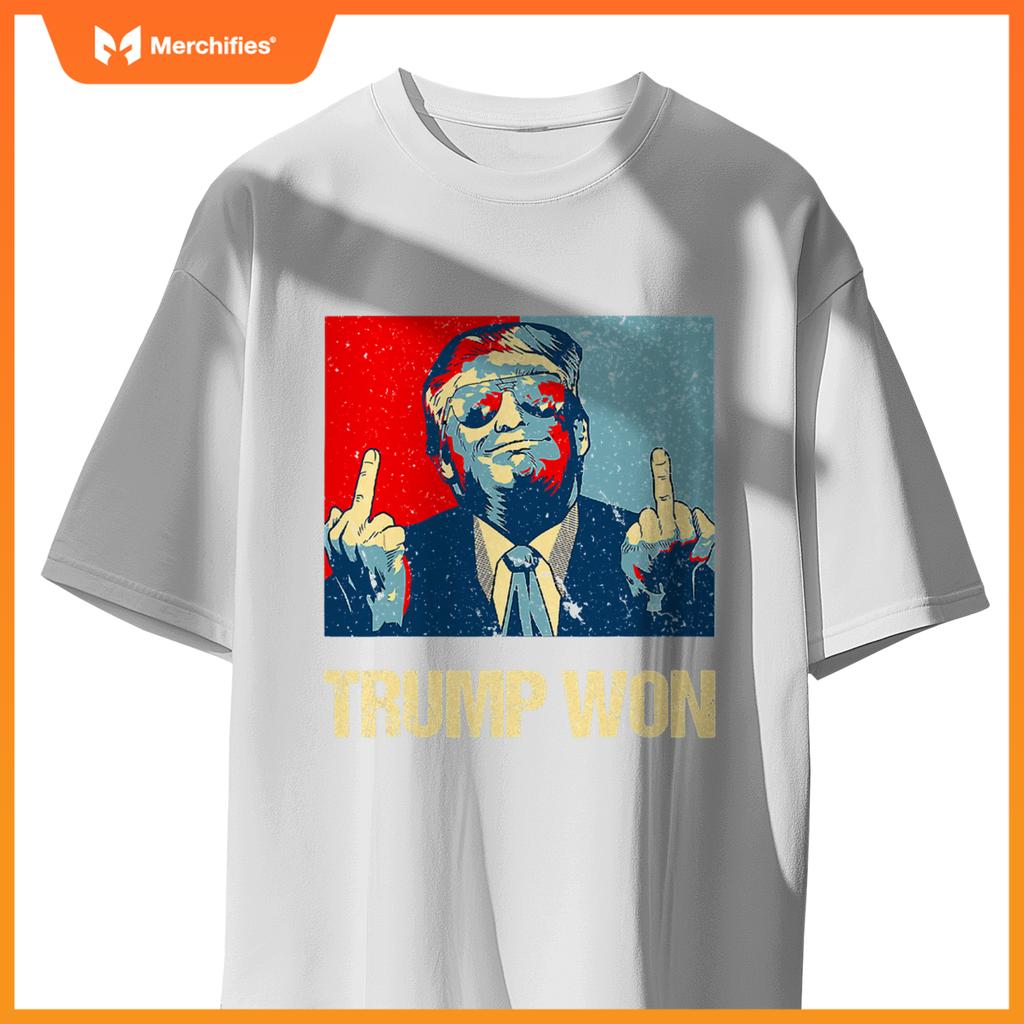 Trump won conservative republican patriotic 4th of july T-Shirt