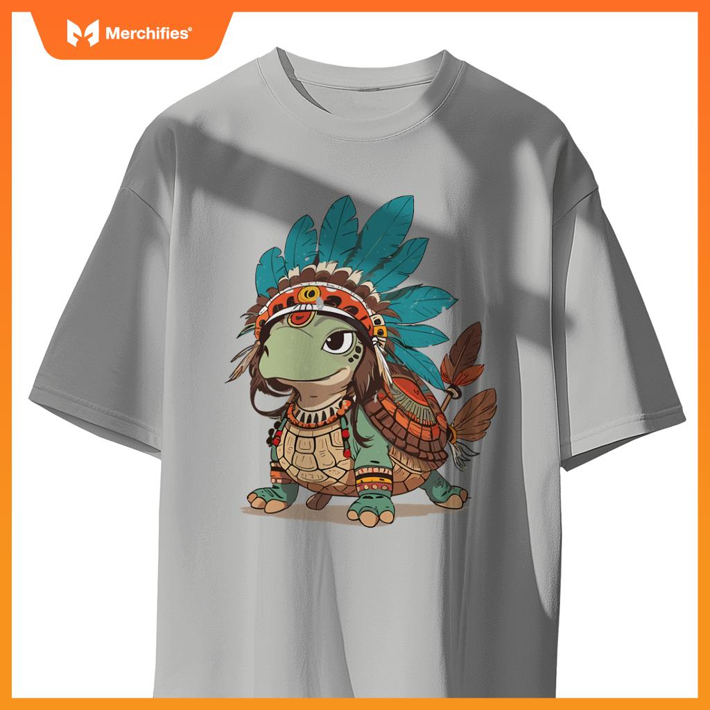 Turtle Tracks Honoring Indigenous Traditions Cute Native T-Shirt
