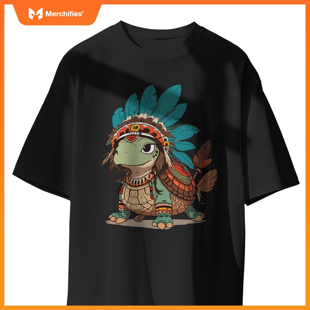Turtle Tracks Honoring Indigenous Traditions Cute Native T-Shirt