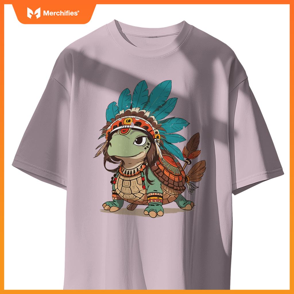 Turtle Tracks Honoring Indigenous Traditions Cute Native T-Shirt