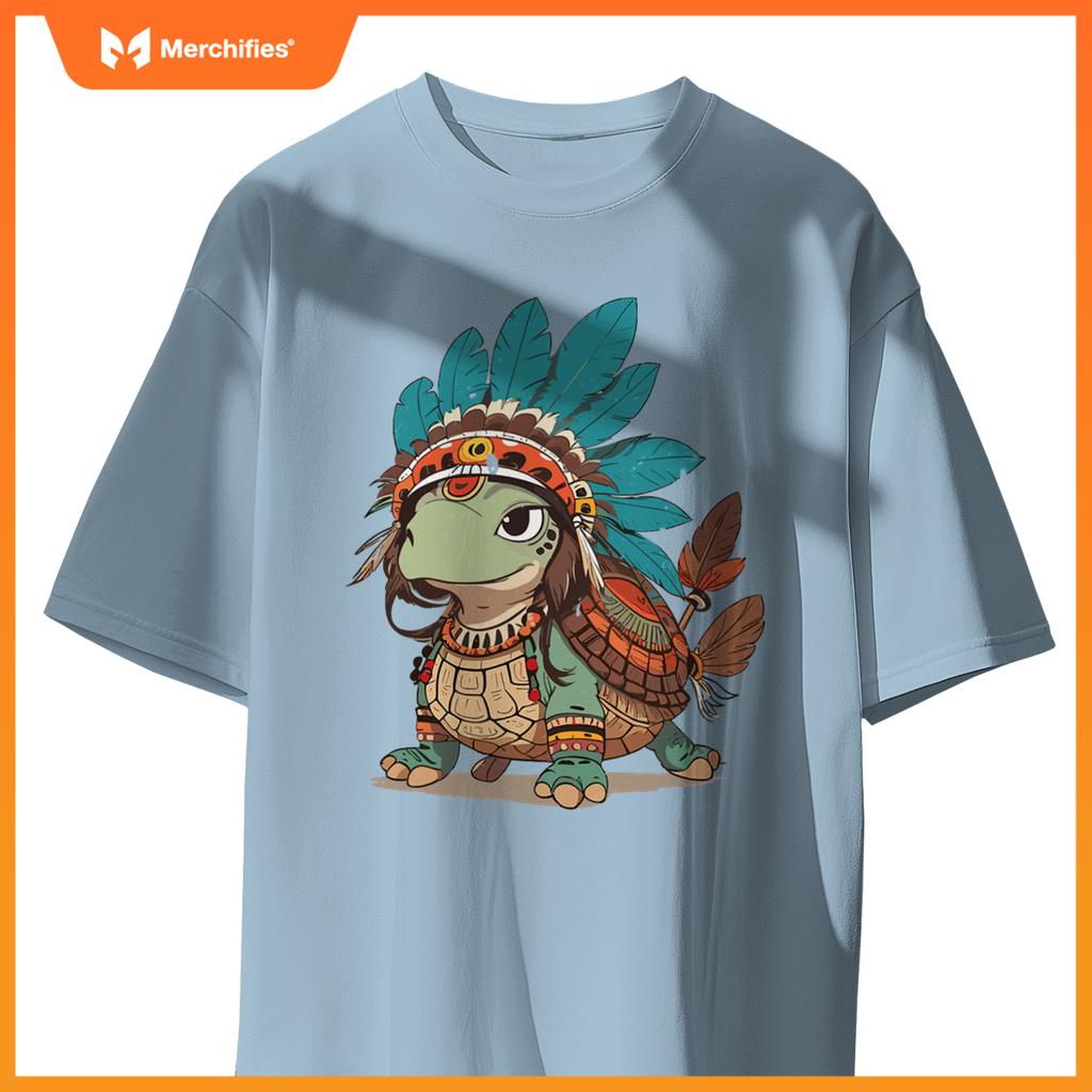 Turtle Tracks Honoring Indigenous Traditions Cute Native T-Shirt