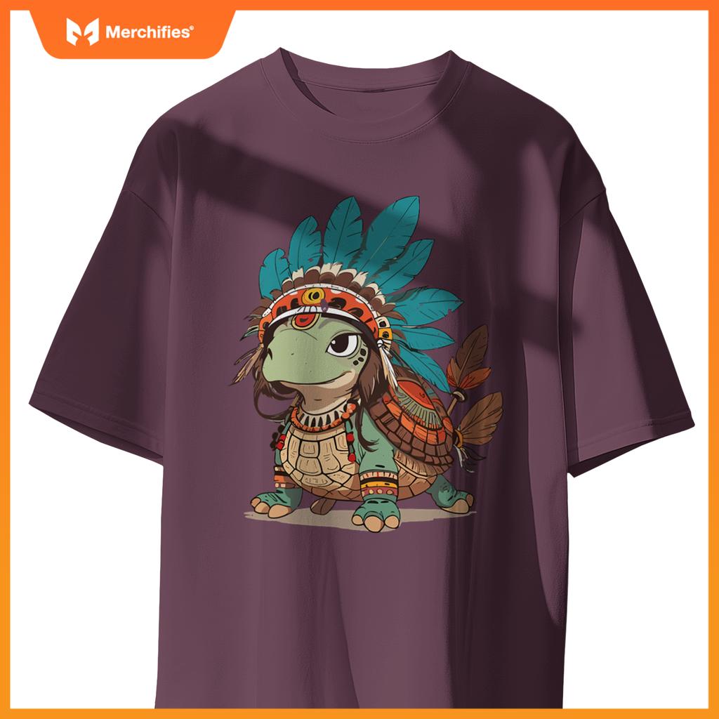 Turtle Tracks Honoring Indigenous Traditions Cute Native T-Shirt