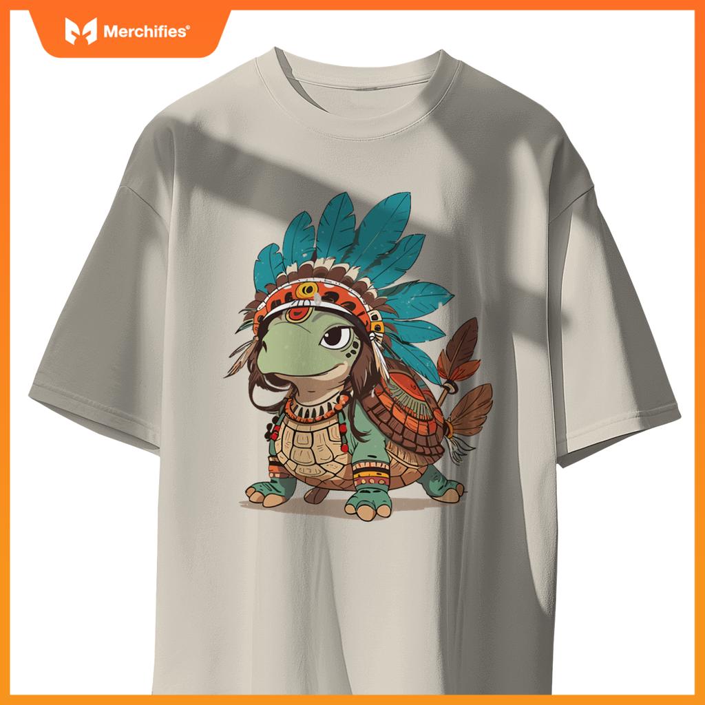 Turtle Tracks Honoring Indigenous Traditions Cute Native T-Shirt