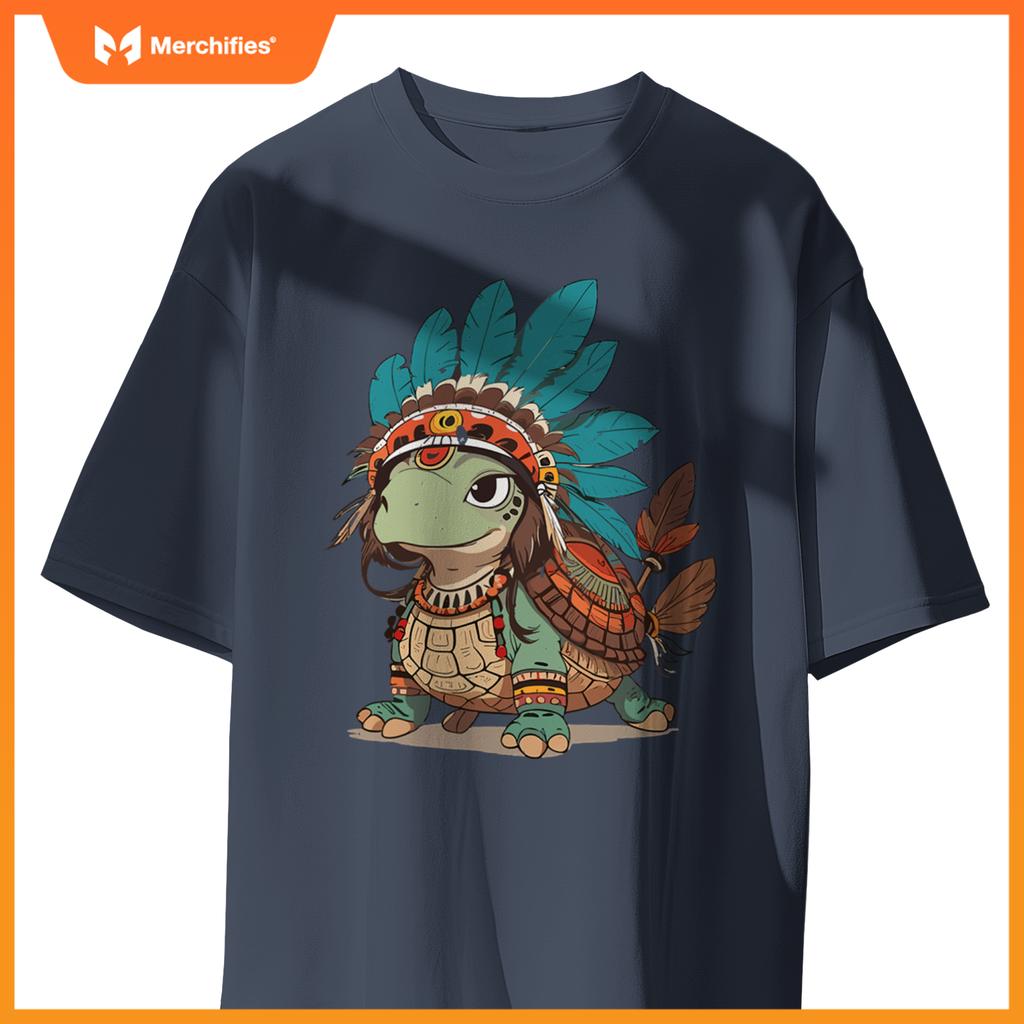 Turtle Tracks Honoring Indigenous Traditions Cute Native T-Shirt