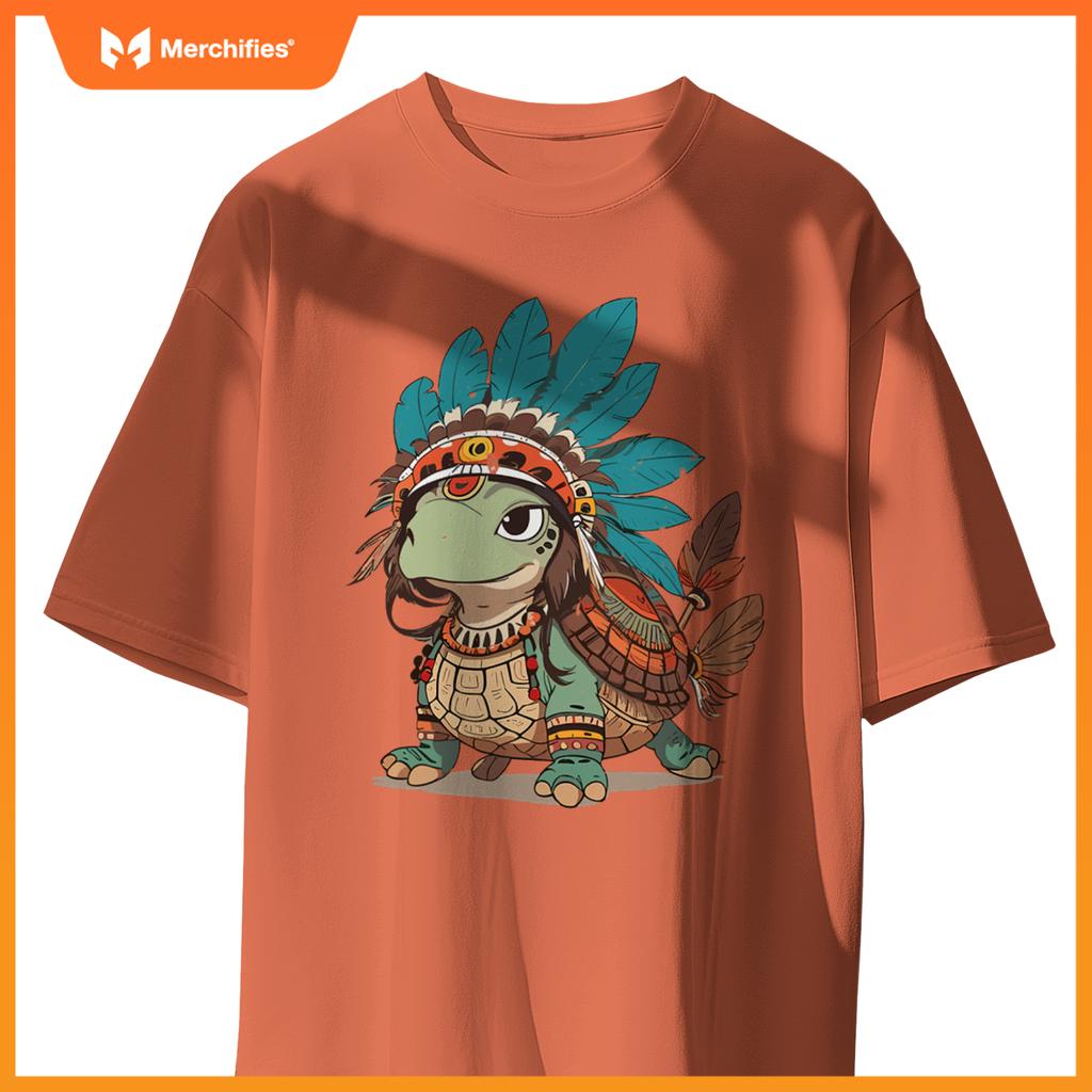 Turtle Tracks Honoring Indigenous Traditions Cute Native T-Shirt